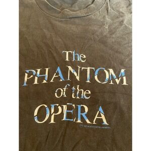 Vintage Phantom of the Opera Shirt XL Fruit of the Loom Single Stitch Black 80s